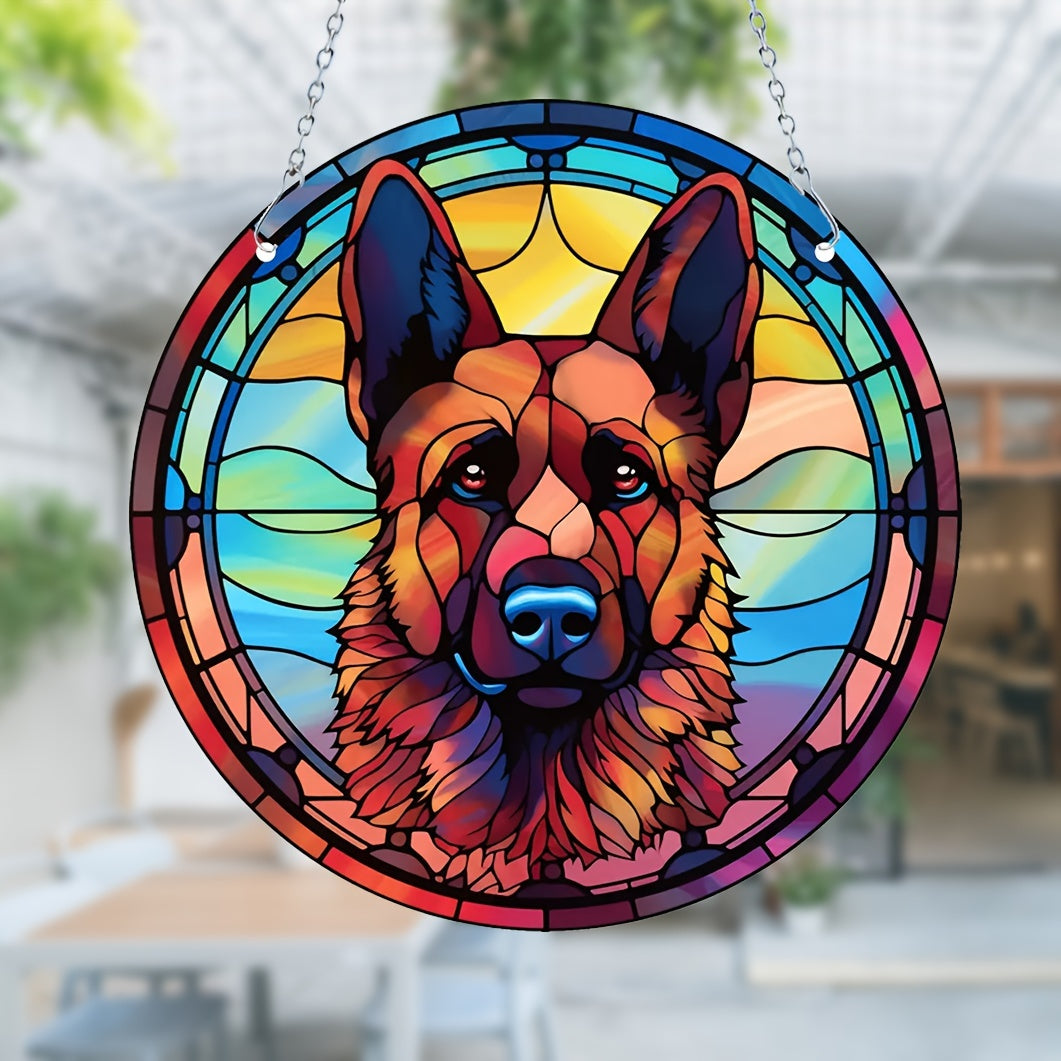 Pet Dog Window Hanging Ornament Suncatcher Decoration