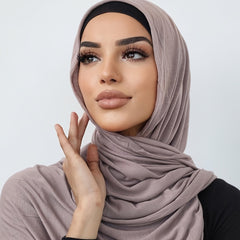 Solid Bandana Women Sweater Bandana Scarf Long Turban Head Wrap
