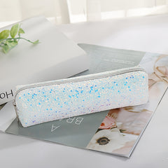 Glitter Powder Pencil Case Oxford Cloth Study Stationery Organizer