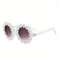 Vintage Daisy Sunglasses for Women, UV Protection Eyewear