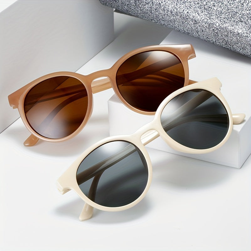 Retro Oval Sunglasses UV400 Sun Shades for Summer Travel
