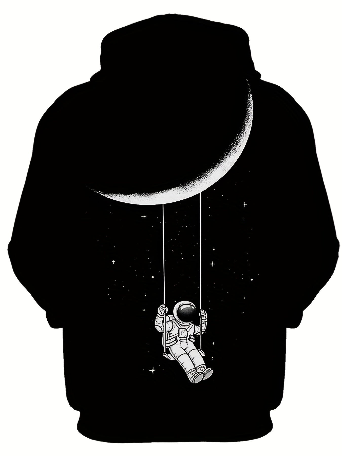 Funny Astronaut Moon Boys Casual Pullover Hoodies Kids Sweatshirt Spring Fall