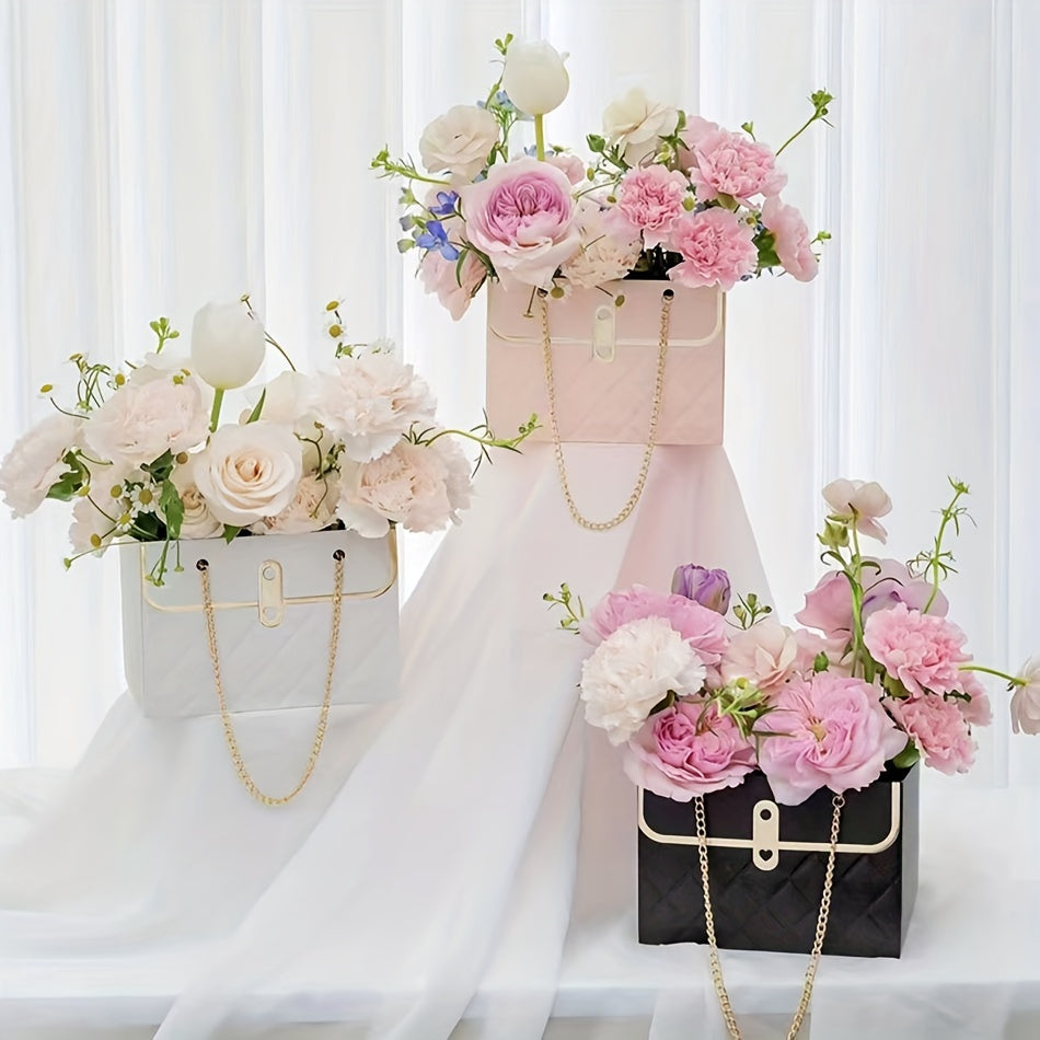 4pcs Flower Tote Bag Wedding Waterproof Household Supplies