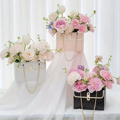 4pcs Flower Tote Bag Wedding Waterproof Household Supplies