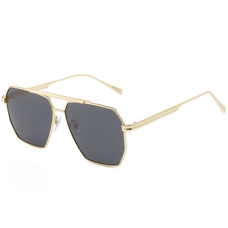 Men's Large Metal Square Sunglasses