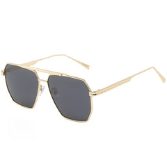 Men's Large Metal Square Sunglasses