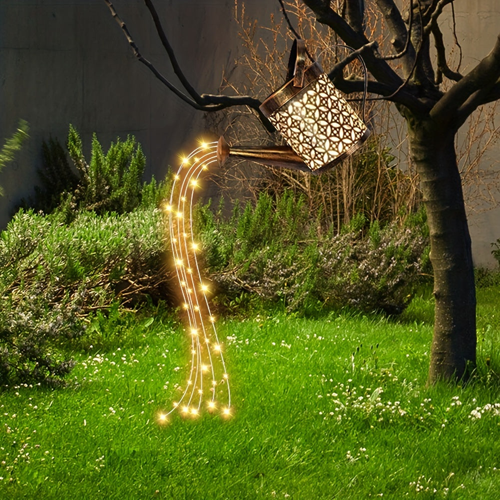 Solar Watering Can Light Garden Decorations Outdoor Waterproof Shower Lights