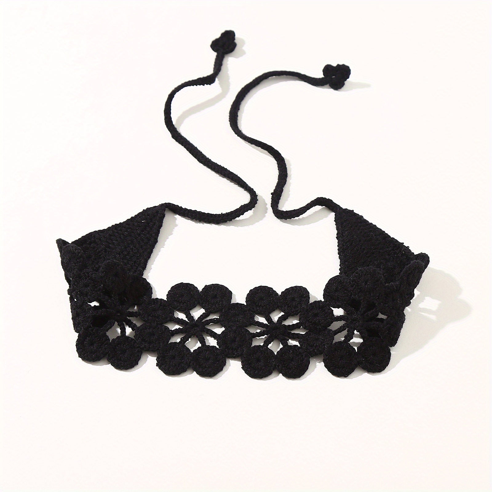 Hollow Crochet Hair Scarf Weaving Headband Hair Bundle