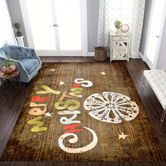 Soft Fluffy Christmas Carpet Floor Mat - Non Slip Area Rug