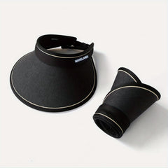 UPF50 Straw Visor Hat UV Protection Sun Hat