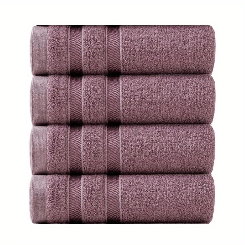 4pcs Bamboo Cotton Face Towels Set Soft Quick Drying Highly Absorbent