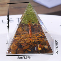 Orgone Crystal Tree Pyramid Energy Generator Chakra Meditation