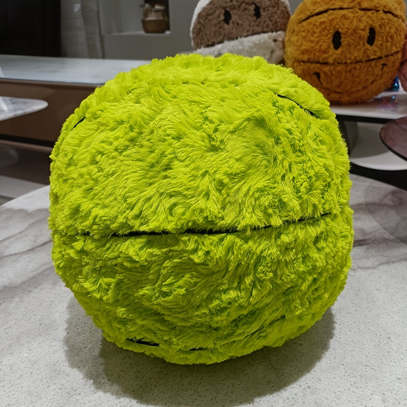 Smiling Face Basketball Plush Toy Soft Stuffed Animal