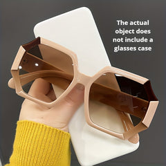 Y2K Large Polygon Sunglasses UV400 Sun Shades