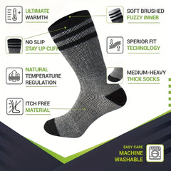 Men's Thermal Athletic Socks - Running Hiking Ski Socks