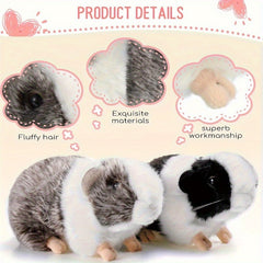 LAICOMEIN Realistic Guinea Pig Plush Toy Soft Short Plush Mixed Colors