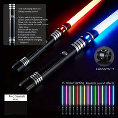 2-in-1 Metal Gravity Sensing Light Sword Rechargeable Toy Sword