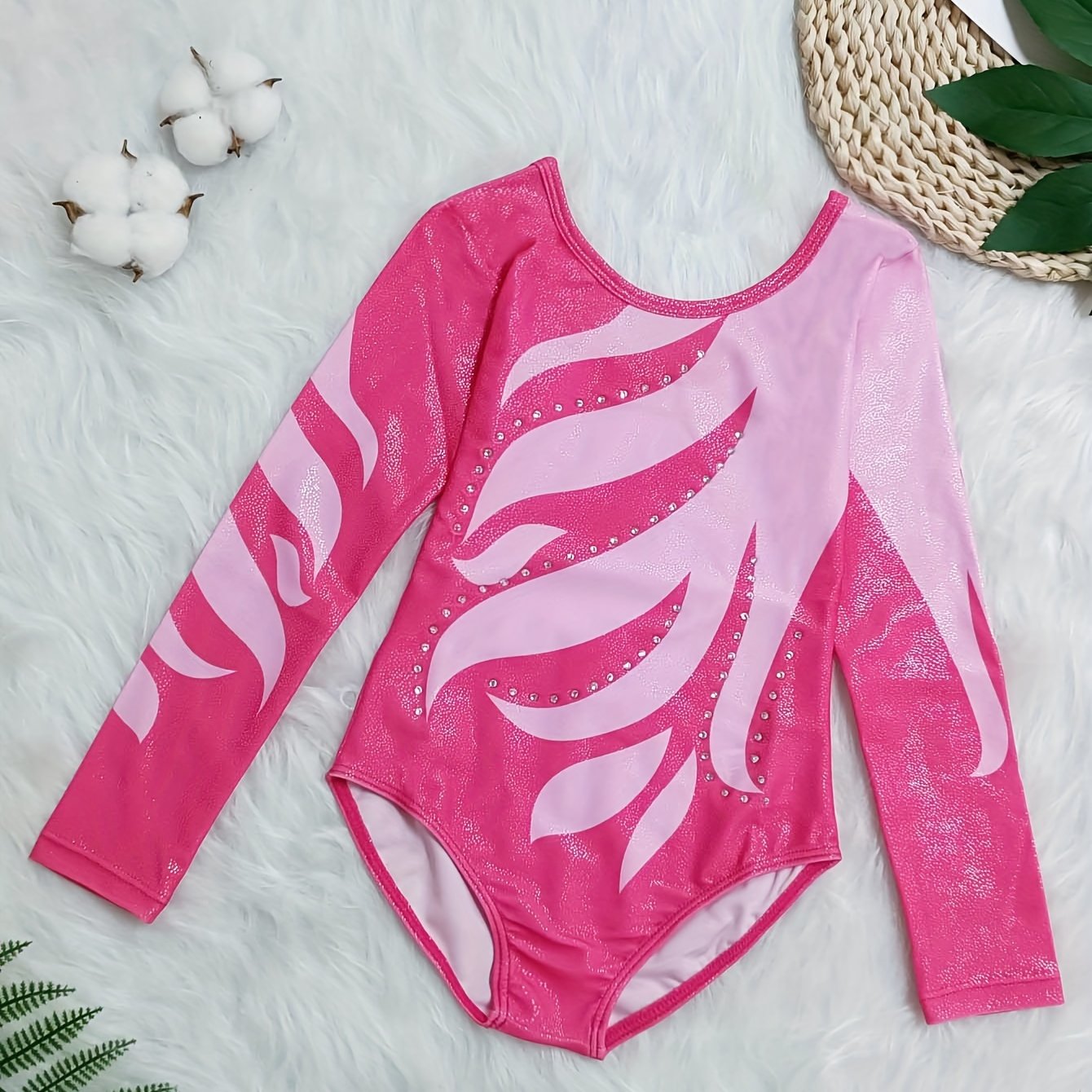 Girls Ballet Leotard Long Sleeve Gymnastics Suits