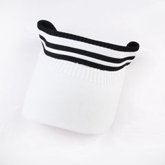 Cotton Knitted Summer Visor Hat Sunscreen Wide Brim Sports Beach Hats
