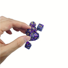 7pcs Sided Dice Board Game Dice Props Acrylic Entertainment Game