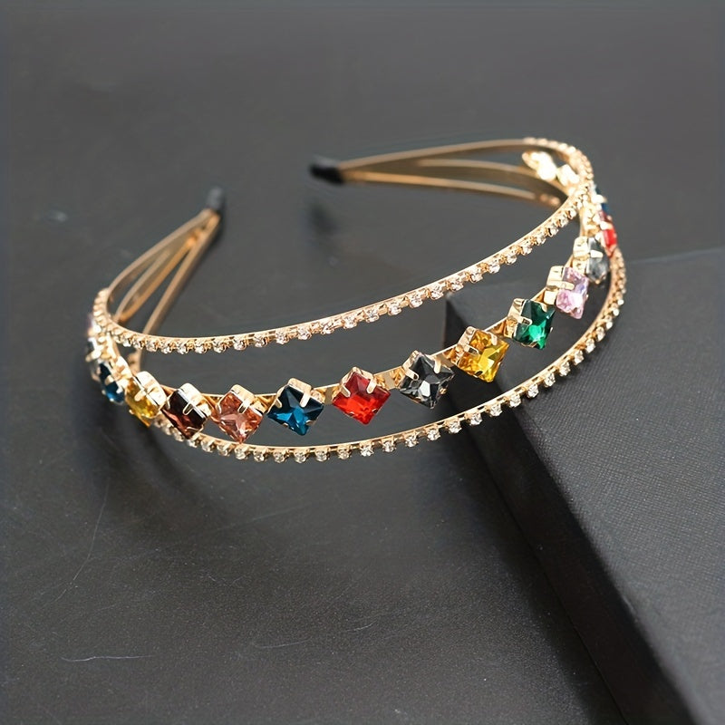 Rhinestone Hair Hoop Layer Headband Hair Accessories