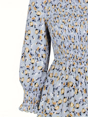  Ditsy Floral Print Maxi Dress With Pockets
