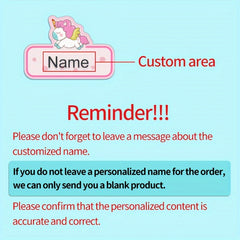 Custom Waterproof Iron-On Name Labels - Set of 48pcs