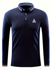Symbol Print Men's Lightweight Polo Shirt