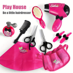 Children's DIY Hairdresser Salon Tool Set - Hair Dryer & Accessories