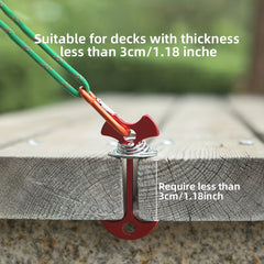 4pcs Fishbone Tent Stakes D Buckle Aluminum Lightweight Portable Peg