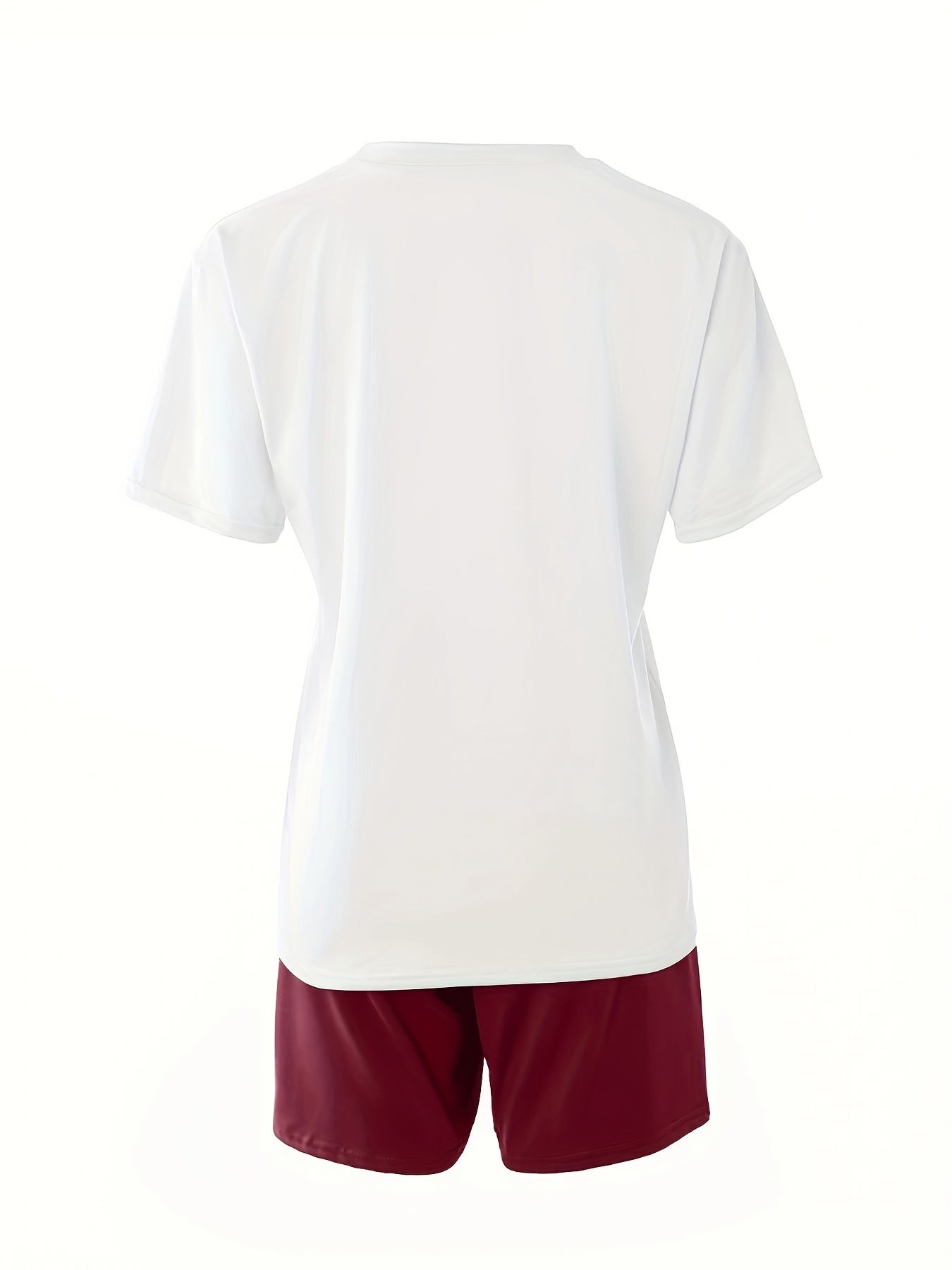 Spring/Summer 2pc Set Graphic Print T-shirt & Slim Shorts Outfit