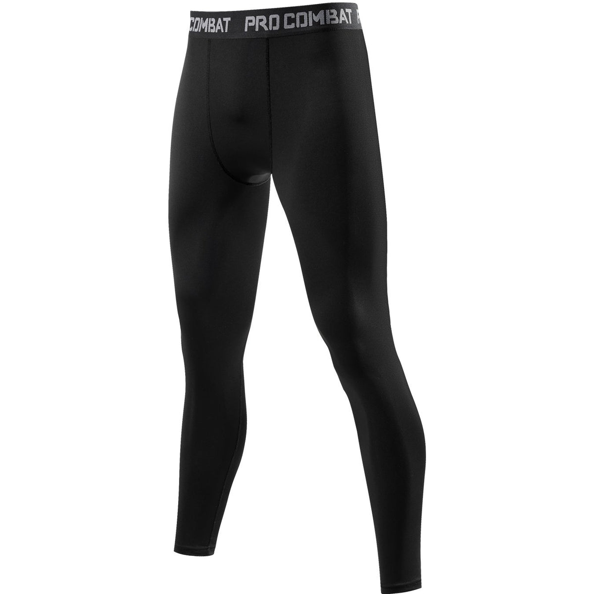 Men's Solid Bottom Leggings Active Sports Compression Pants