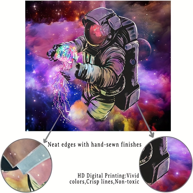 Hexagram Astronaut Tapestry for Dorm Decorations