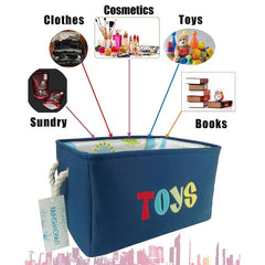 Dark Dinosaur Toy Storage Basket Embroidery Cartoon Printing - Home Organization