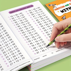 100 Math Operations Practice Books Arithmetic and Writing Skills 4pcs Set