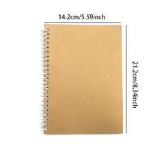 3 Packs Spiral Lined Notebooks Soft Cover 100 Pages