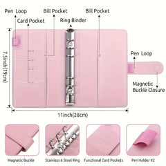 Budget Binder with Zipper Envelopes & Expense Sheets