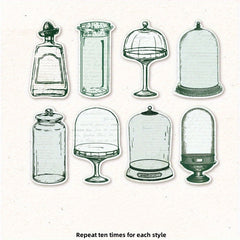 80pcs Hobo Moon Series Sticky Notes