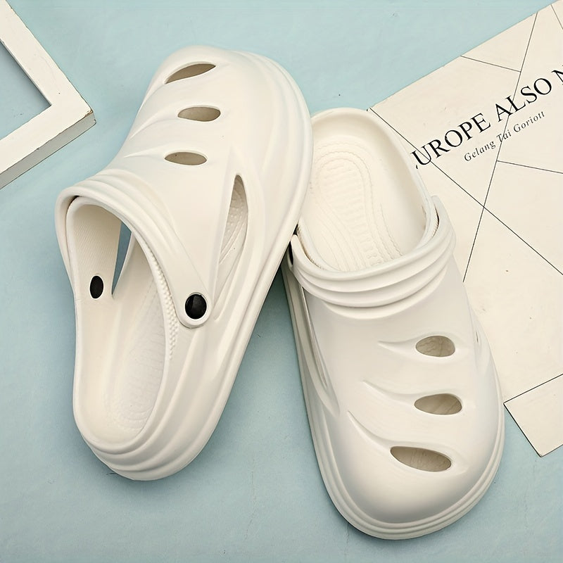 Men's Breathable Slip On Clog Sandals Casual Outdoor Walking Shoes