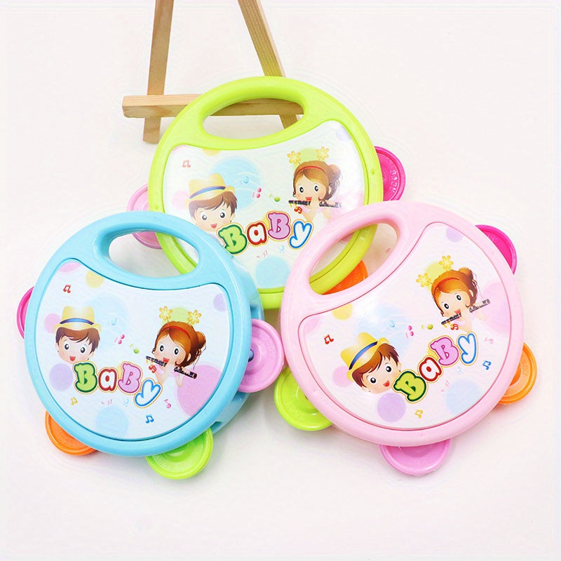 Children's Tambourine Cartoon Baby Musical Instrument Rattle
