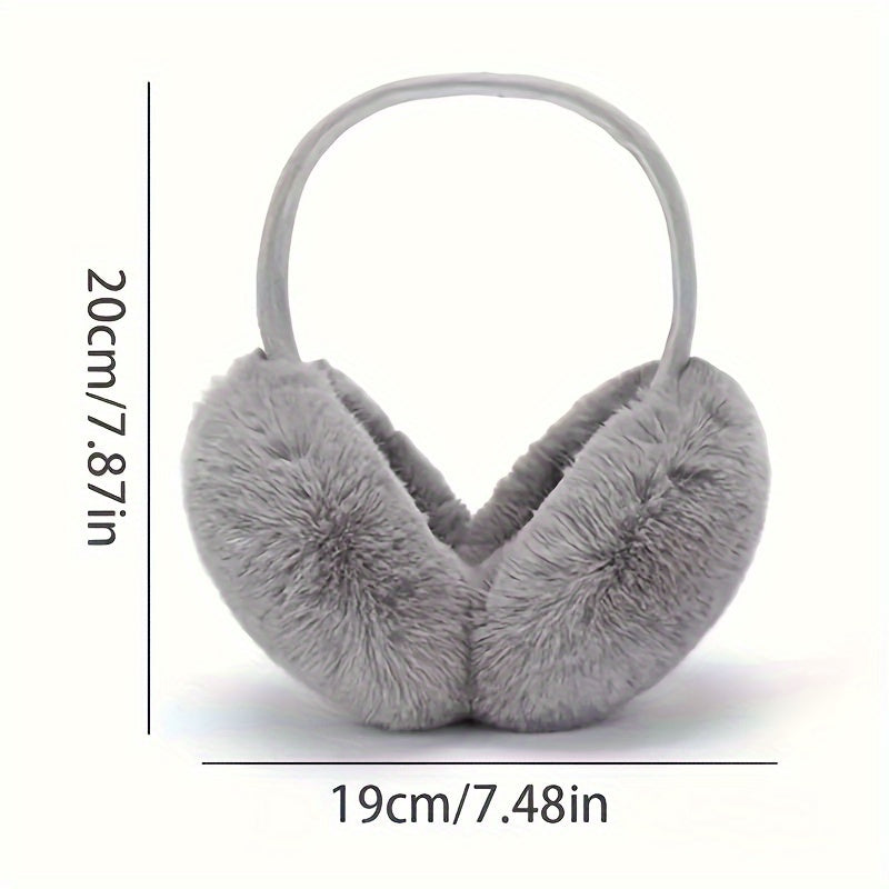 Boho Plush Earmuffs, Foldable & Warm