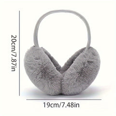 Boho Plush Earmuffs, Foldable & Warm