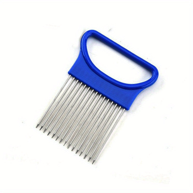 Stainless Steel Onion Needle Fork Vegetable Fruit Slicer
