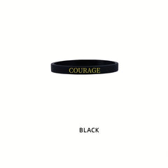 Inspirational Silicone Bracelet Elastic Band Sports Wristband