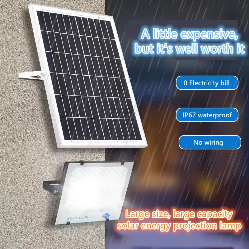High Power Solar Street Lamp Light Control Remote Control Timing Spotlight