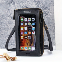 Touch Screen Phone Bag Zipper Crossbody Shoulder Bag