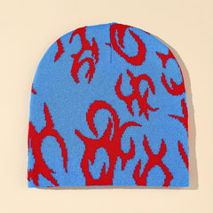 Men's Coldproof Melon Leather Hat Knitted Beanie
