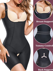 Women's Sleeveless Shapewear Jumpsuit Tummy Control Butt Lifting