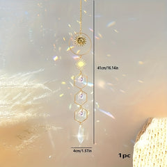 Crystal Sun Catcher Wind Chime Devil's Eye Pendant
