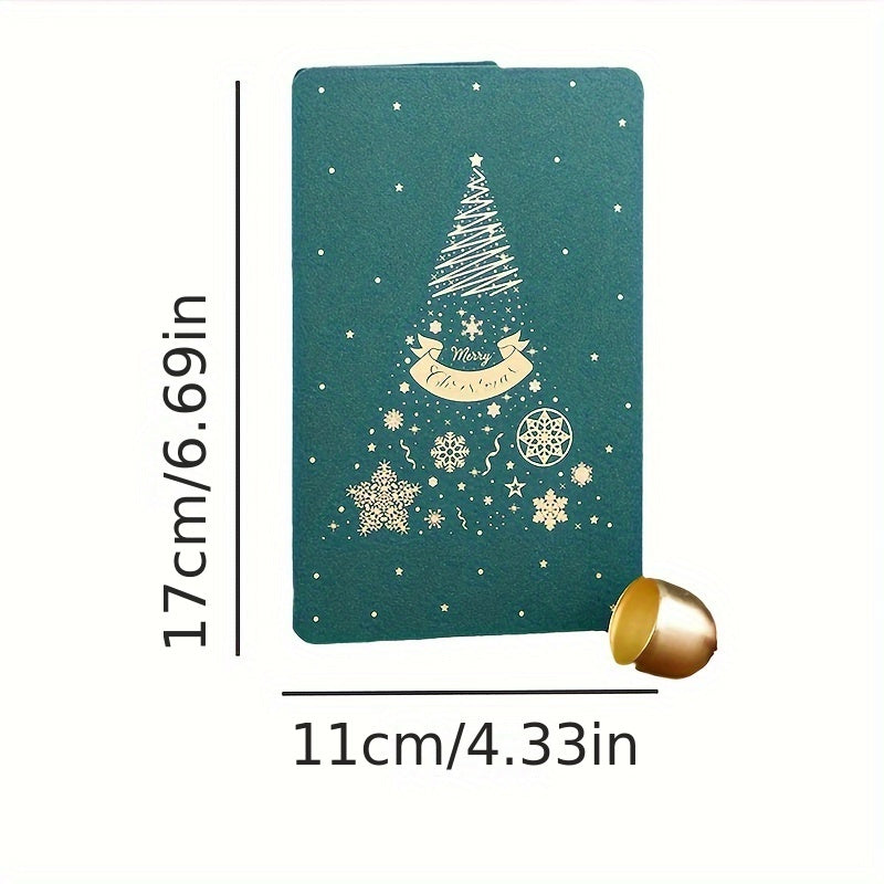 10pcs Vintage Christmas Stamping Greeting Card Business Thanksgiving Card